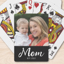 Search for mothers day playing cards Black white