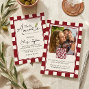 Search for red chequered invitations Pizza