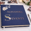 Search for 70th birthday guest books Seventy