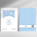Search for bach invitations Blue