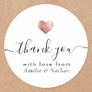 Search for rose gold wedding stickers Thank you