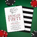 Search for casino bachelor party invitations Modern