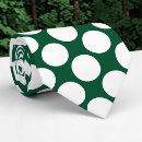 Search for dark green ties Polka dots