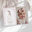 Search for vintage easter bunny invitations Pink bow