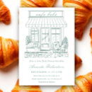 Search for paris baby shower invitations Cafe bebe