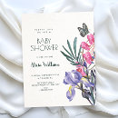 Search for colorful flowers baby shower invitations Floral
