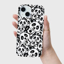 Search for panda bear iphone cases Black and white
