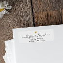 Search for gold hearts return address labels Minimalist