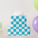 Search for aqua blue wrapping paper Chequerboard