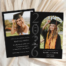 Search for black and white graduation invitations Modern