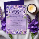 Search for elegant 55th birthday invitations 55 years old