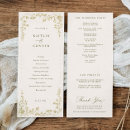 Search for vintage wedding programs Gold