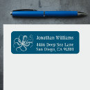Search for marine animal return address labels Tentacles