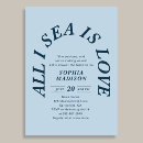 Search for coastal bridal shower invitations Typography
