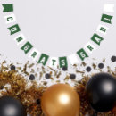 Search for green and white bunting flags Graduation