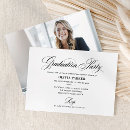 Search for sophisticated graduation invitations Black and white