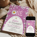 Search for purple 1st birthday invitations Wild one