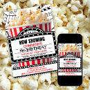 Search for outdoor movie birthday invitations Admit one ticket
