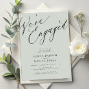 Search for green engagement party invitations Elegant