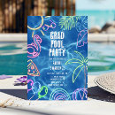Search for summer graduation invitations Graduation pool party