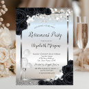 Search for black silver champagne invitations Glitter