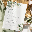 Search for elegant dusty blue wedding invitations Watercolor floral foliage