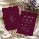 Search for boho burgundy wedding invitations Modern elegant