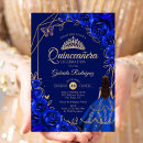 Search for blue dress quinceanera invitations Floral