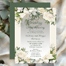 Search for elegant flower 25th anniversary invitations Couple
