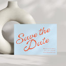 Search for orange blue save the dates Bold typography