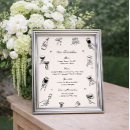 Search for menu wedding posters Hand drawn