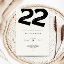 Search for 22nd birthday invitations Elegant