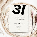 Search for elegant 31st birthday invitations Stylish