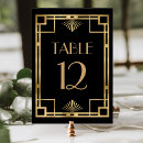 Search for gold numbers table wedding table cards Chic