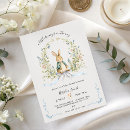 Search for bunny baby shower invitations Watercolor rabbit