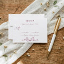 Search for deep red rsvp cards Elegant