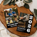 Search for masculine graduation invitations Black and white