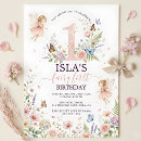 Search for fairy first birthday Floral flowers wildflowers greenery