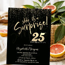 Search for 25th surprise birthday invitations Elegant