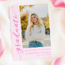 Search for she did it graduation invitations Pink