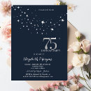 Search for womans 75th birthday invitations White