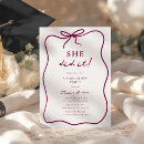Search for stylish graduation invitations She did it