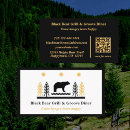 Search for black bear business cards Simple