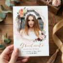Search for photo frame graduation invitations Flowers