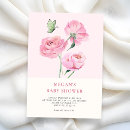 Search for minimalist baby shower invitations Floral