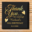 Search for gold party magnets Black and gold