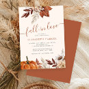 Search for colored leaf invitations Pumpkin