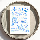 Search for ski invitations Blue and white