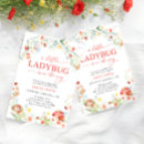 Search for ladybug baby girl shower invitations Love bug