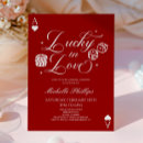 Search for casino bridal shower invitations Lucky in love